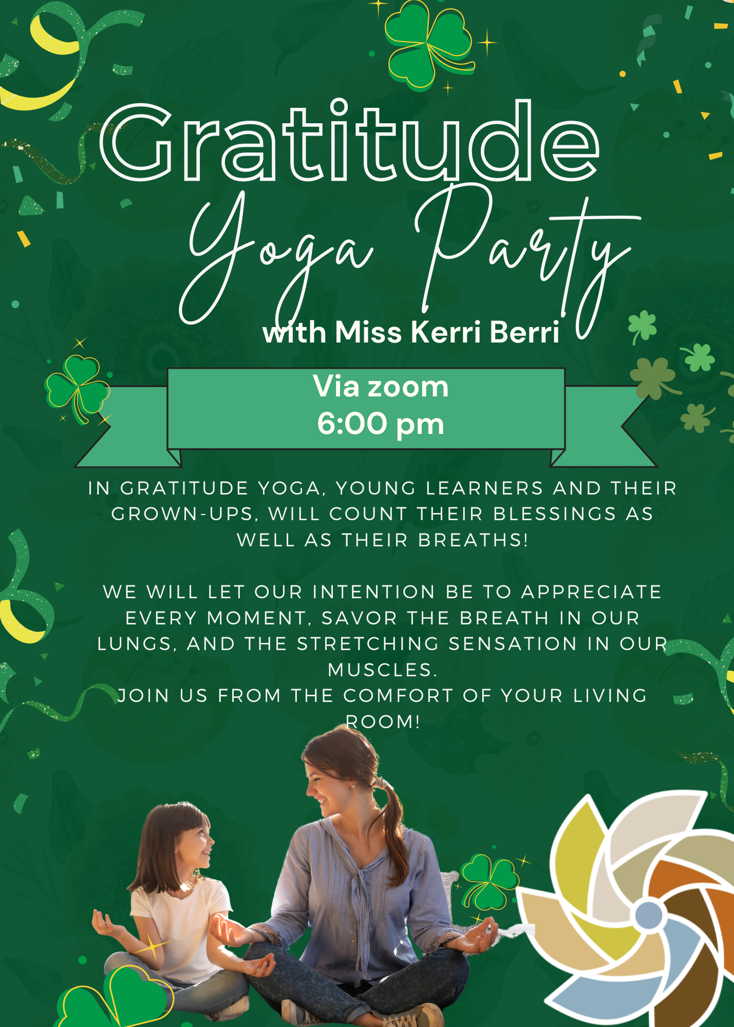 Gratitude Yoga Party with Miss Kerri Berri